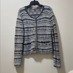 Tory Burch Button-detailed Tweed Sweater Cardigan